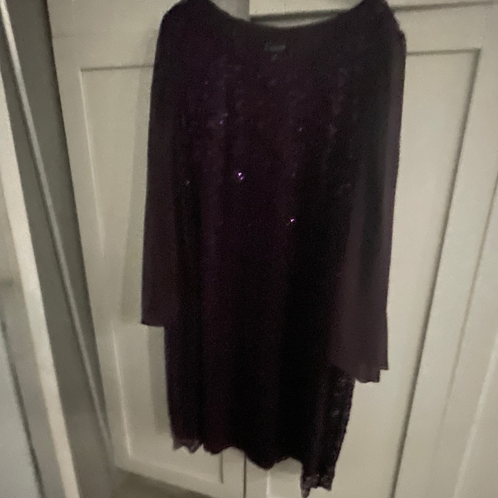 Connected Brand - lace and sequin cocktail dress